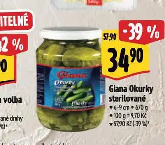 Albert Giana okurky nabídka