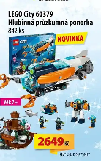 SEVT LEGO City 60379 Hlubinná průzkumná ponorka nabídka