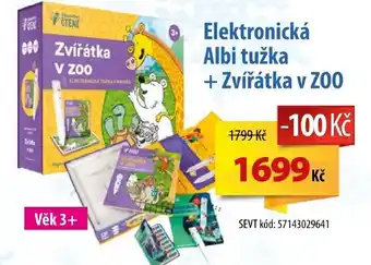 Elektronická Albi tužka + Zvířátka v ZOO