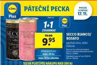 Lidl Secco bianco/rosato, 200 ml nabídka