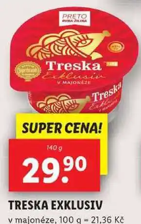 Lidl Treska exklusiv, 140 g nabídka