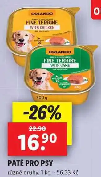 Lidl Paté pro psy, 300 g nabídka