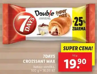 Lidl 7days croissant max, 110 g nabídka