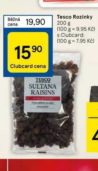 Tesco Tesco rozinky 200 g nabídka