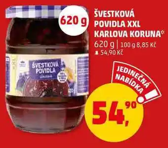 Penny Market Švestkova povidla švestková, 620 g nabídka