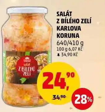 Penny Market Salát z bílého zelí karlova koruna, 640/410 g nabídka