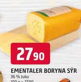 Trefa Ementaler boryna sýr 36 % tuku 100g nabídka