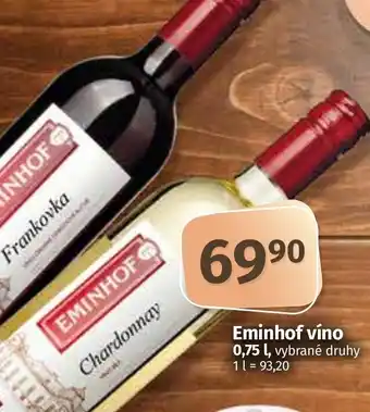 COOP TIP Eminhof víno 0,75 L nabídka