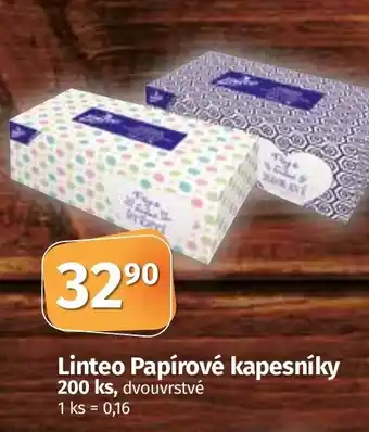 COOP TIP Linteo Papírové kapesníky nabídka