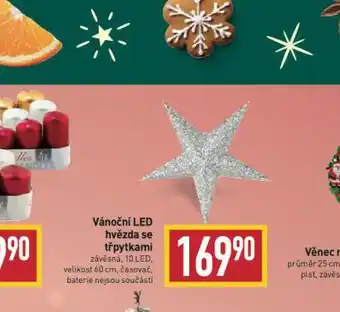 Billa Vánoční led hvězda se třpytkami nabídka