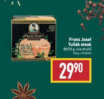 Billa Franz josef tuňák steak nabídka