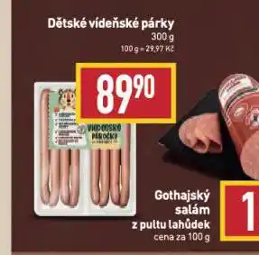 Billa Dětské vídeňské párky nabídka