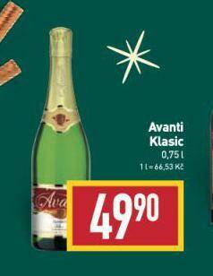 Billa Avanti klasic nabídka