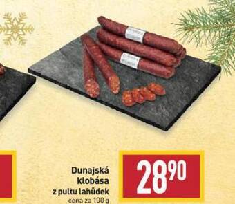 Billa Dunajská klobása nabídka