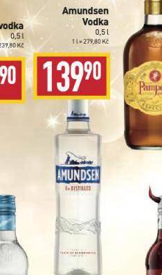 Billa Amundsen vodka nabídka