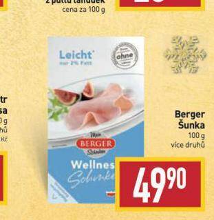 Billa Berger šunka nabídka