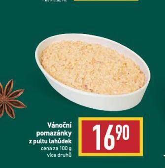 Billa Vánoční pomazánky nabídka