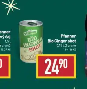 Billa Pfanner bio ginger shot nabídka