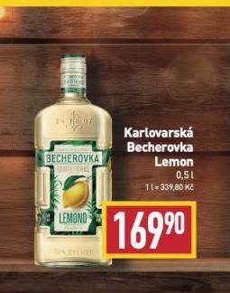 Billa Becherovka lemond nabídka
