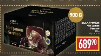 Billa Mini jamon serrano nabídka