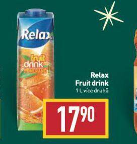 Billa Relax fruit drink nabídka
