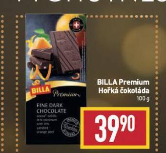 Billa Hořká čokoláda nabídka