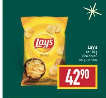 Billa Lay's chipsy nabídka