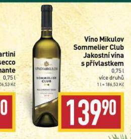 Billa Víno mikulov nabídka