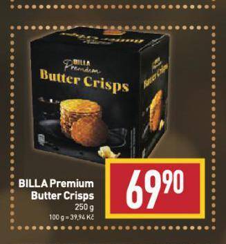 Billa Butter crisps nabídka