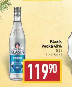 Billa Klasik vodka nabídka