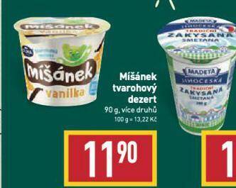 Billa Míšánek tvarohový dezert nabídka