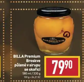 Billa Broskve půlené v sirupu nabídka