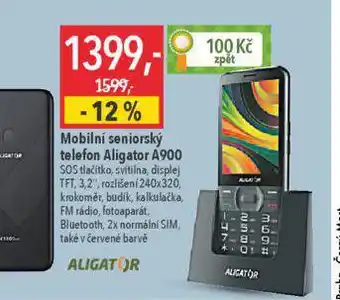 Globus Mobilní seniorský telefon aligator nabídka