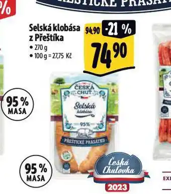 Albert Selská klobása nabídka