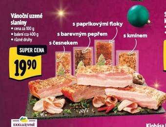 Albert Vánoční uzené slaniny nabídka
