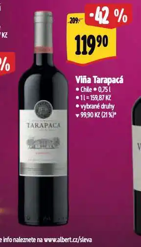 Albert Vina tarapacá nabídka