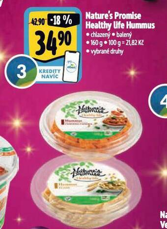 Albert Healthy life hummus nabídka