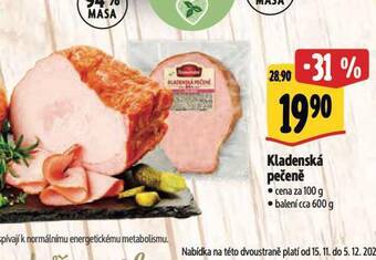 Albert Kladenská pečeně nabídka