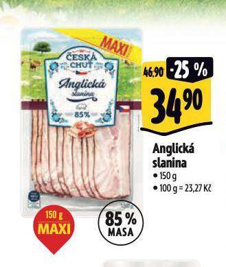 Albert Anglická slanina nabídka