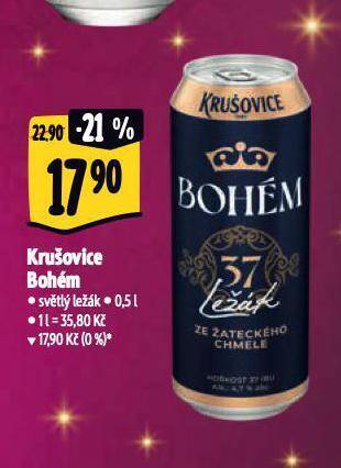 Albert Pivo krušovice bohém nabídka