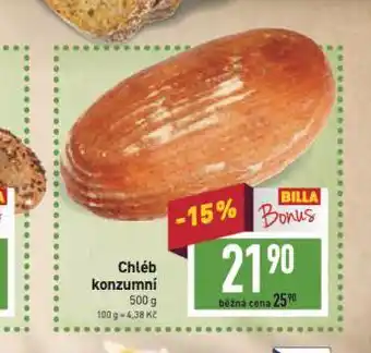 Billa Chléb konzumní nabídka