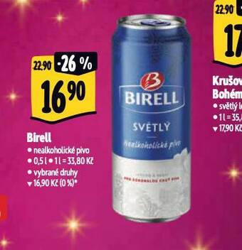 Albert Birell nealkoholické pivo nabídka