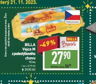 Billa Vejce m 10 ks nabídka
