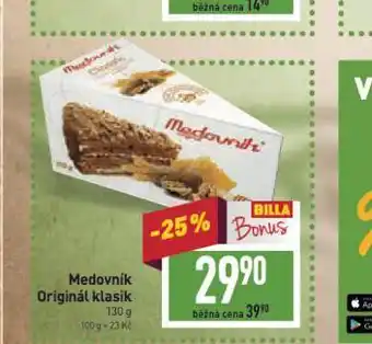 Billa Medovník originál klasik nabídka