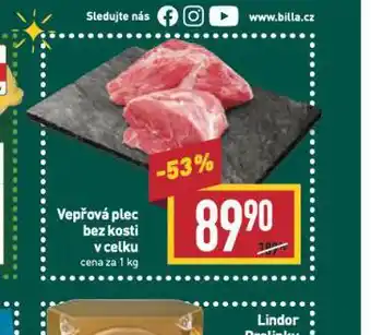 Billa Vepřová plec bez kosti nabídka