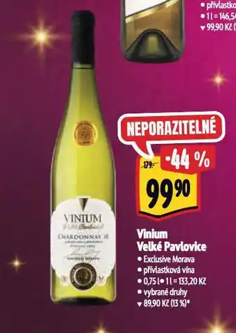 Albert Vinium velké pavlovice nabídka