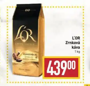 Billa L´or zrnková káva nabídka