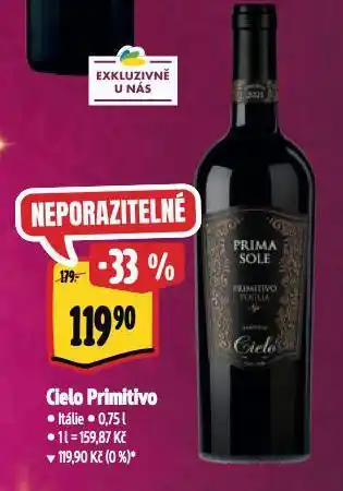 Albert Cielo primitivo nabídka