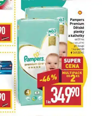 Billa Pampers dětské plenky nabídka