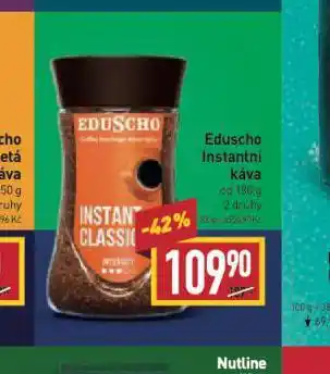 Billa Eduscho instantní káva nabídka